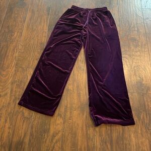 Womens SHEIN Purple velour lounge pants…perfect for cold nights